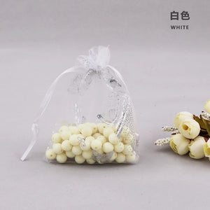 100pcs Organza Bags Wedding Drawstring Gift Bag Candy Jewelry Pouches