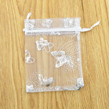 100pcs Organza Bags Wedding Drawstring Gift Bag Candy Jewelry Pouches