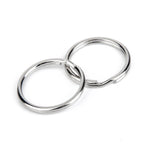 100pcs 8-40mm Steel Double Jump Rings for Jewelry Making DIY Keychain Connectors