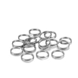 100pcs 8-40mm Steel Double Jump Rings for Jewelry Making DIY Keychain Connectors