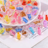 100pcs Acrylic Transparent Round Beads For Jewelry Making