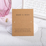 100pcs 9*7cm DIY Necklace Display Cards Jewelry Holder Blank Hanging Cards