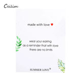 100pcs 9*7cm DIY Necklace Display Cards Jewelry Holder Blank Hanging Cards