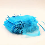 100pcs/lot 9x12cm Lake Organza Bag Wedding Favor Gift Candy Packaging Bags