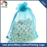 100pcs/lot 9x12cm Lake Organza Bag Wedding Favor Gift Candy Packaging Bags