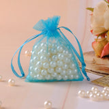 100pcs/lot 9x12cm Lake Organza Bag Wedding Favor Gift Candy Packaging Bags