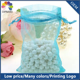 100pcs/lot 9x12cm Lake Organza Bag Wedding Favor Gift Candy Packaging Bags
