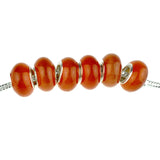 100pcs 9x14mm Red Semi-precious Stone Beads For Jewelry Making