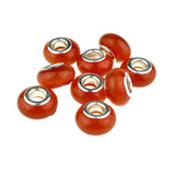 100pcs 9x14mm Red Semi-precious Stone Beads For Jewelry Making