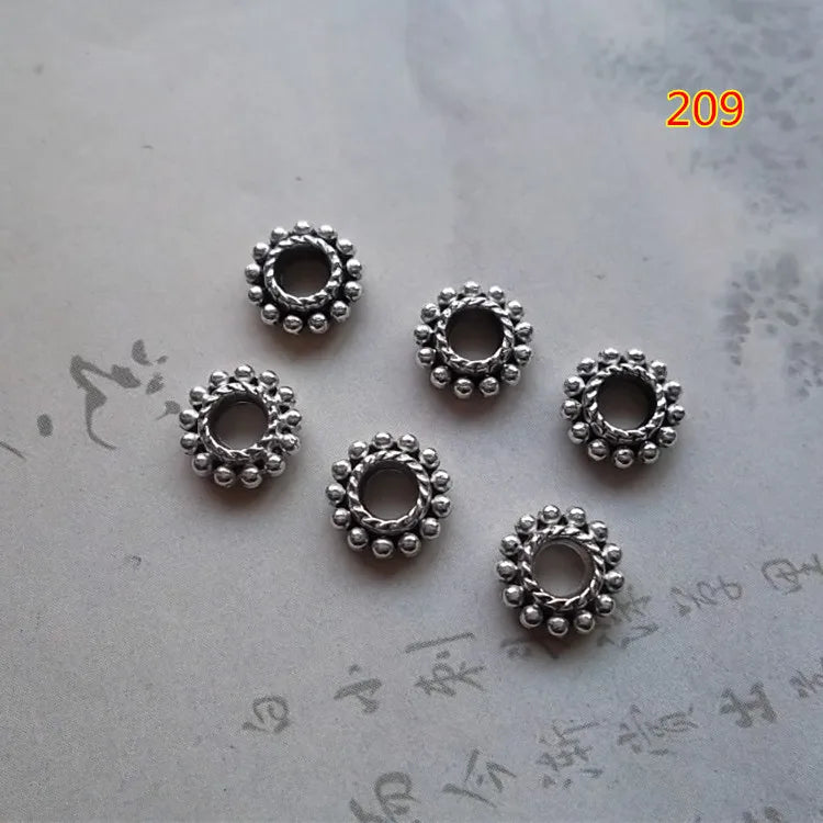 100pcs Antique Metal Spacer Beads 7.5x3mm DIY Jewelry Making