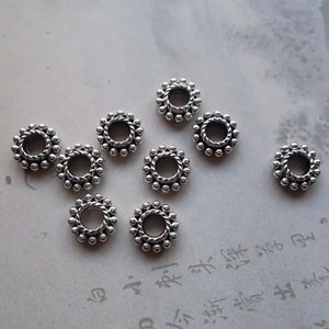100pcs Antique Metal Spacer Beads 7.5x3mm DIY Jewelry Making