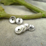 100pcs Antique Round Alloy Spacer Beads 9x2mm DIY Jewelry Making Findings