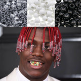 100pcs Dreadlock Hair Ring Hair Braid Beads Cuffs Clips 5mm