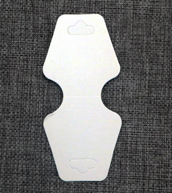 100pcs Blank Jewelry Display Cards 4.5x10cm