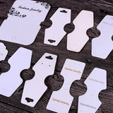 100pcs Blank Jewelry Display Cards 4.5x10cm