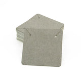 100pcs Blank Paper Necklace Cards 5x5cm Jewelry Display Packaging Cards