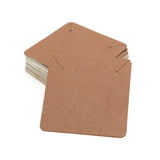 100pcs Blank Paper Necklace Cards 5x5cm Jewelry Display Packaging Cards