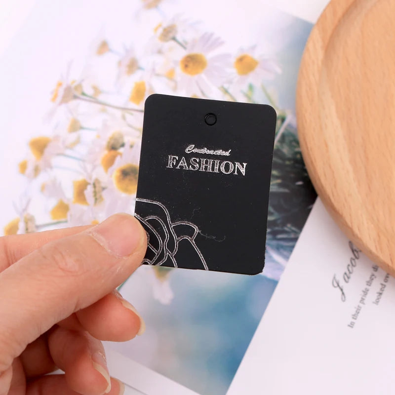 100pcs Paper Packaging Tags Clothing Wedding/Birthday Party