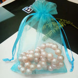 100pcs Clear Organza Gift Bags 5x7 7x9 9x12 10x15 cm Drawstring Packing Bags