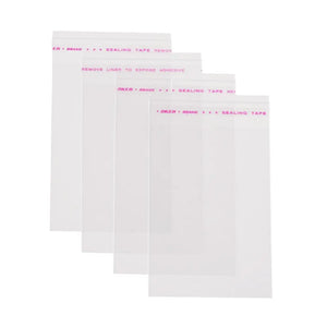 100pcs Clear Self Sealing Cellophane Bags for Candy Packing