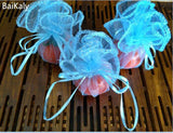 100pcs Round Organza Bag Drawstring Wedding Christmas Bags