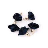 100pcs Mini 25mm Flower Tassel Earrings DIY Wedding Jewelry Findings