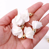 100pcs Mini 25mm Flower Tassel Earrings DIY Wedding Jewelry Findings