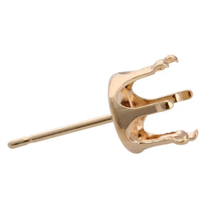 100pcs Copper Claw Prong Earrings Settings DIY Jewelry Findings