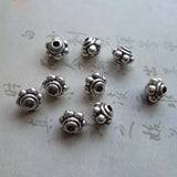 100pcs Tibetan Silver Flower Beads 5mm DIY Jewelry Making