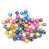 100pcs Silicone Teething Beads 10mm - DIY Baby Bracelets Nursing Necklace
