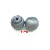 100pcs Silicone Teething Beads 10mm - DIY Baby Bracelets Nursing Necklace