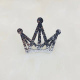 100pcs Glitter Crown Hollow Crowns Patches for Hair Clasp Clips Crafts