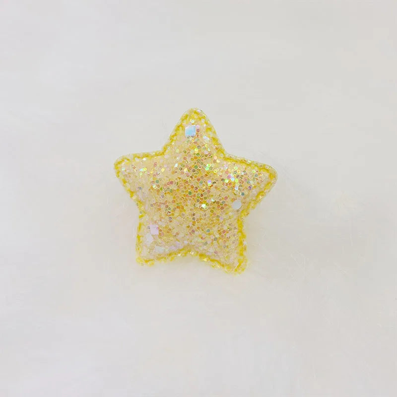 100pcs Glitter Sequin Star Patches DIY Decoration Crafts Hair Accessories