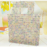 100pcs Glittery Round Beads 8mm/10mm Acrylic Clear Beads For Jewelry Making