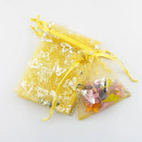 100pcs Organza Bags 9x12cm Butterfly Jewelry Pouch Wedding Gift Bags