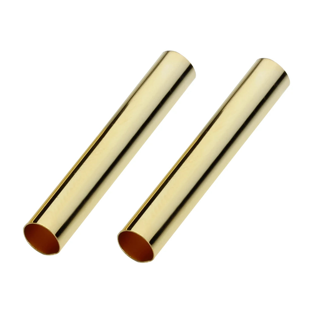 100pcs Gold/Rhodium Spacer Tube Beads for Necklace Bracelet Making
