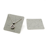 100pcs Gray Blank Jewelry Bracelet Display Cards 5x5cm