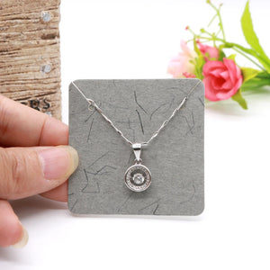 100pcs Gray Blank Jewelry Bracelet Display Cards 5x5cm