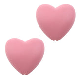 100pcs Heart Shape Silicone Teeth Beads DIY Bpa Teether Babies Chewing