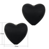 100pcs Heart Shape Silicone Teeth Beads DIY Bpa Teether Babies Chewing
