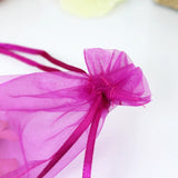 100pcs Hot Pink Organza Bag 7x9cm Wedding Favor Jewelry Gift Drawstring Pouch