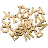 100pcs Stainless Steel A-Z Letter Pendant for Jewelry Making 