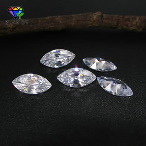 100pcs Marquise Cut CZ Stones 1.5*3mm-8*16mm for Jewelry