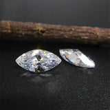 100pcs Marquise Cut CZ Stone 5A 1.5-8mm Cubic Zirconia Synthetic Gems