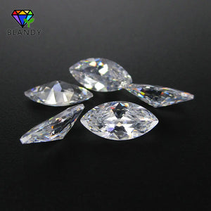 100pcs Marquise Cut CZ Stones 1.5*3mm-8*16mm for Jewelry