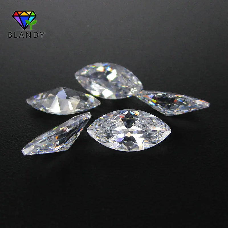 100pcs Marquise Cut CZ Stones 1.5*3mm-8*16mm for Jewelry