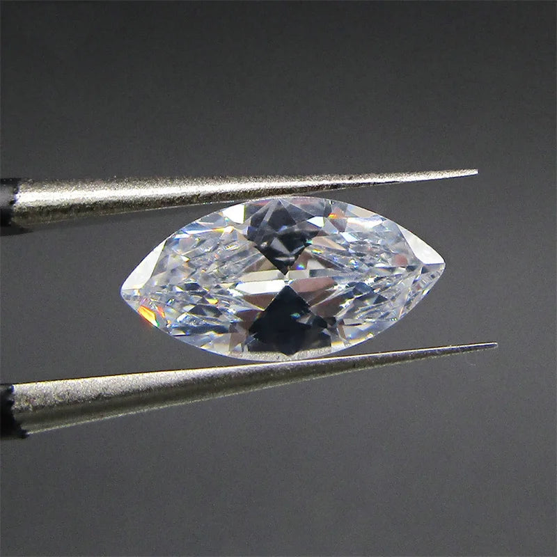 100pcs Marquise Cut CZ Stone 5A 1.5-8mm Cubic Zirconia Synthetic Gems