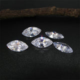 100pcs Marquise Cut CZ Stone 5A 1.5-8mm Cubic Zirconia Synthetic Gems