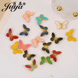 100pcs Enamel Butterfly Beads for Bracelets DIY