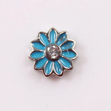 100pcs Mixed Floating Charms For Locket Heart Mom Birthstone Flower